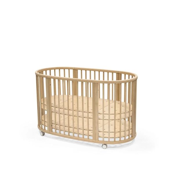 Chambre duo Lit Sleepi + commode Sleepi + matelas - Natural