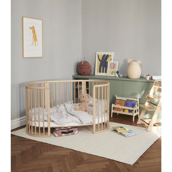 Chambre duo Lit Sleepi + commode Sleepi + matelas - Natural