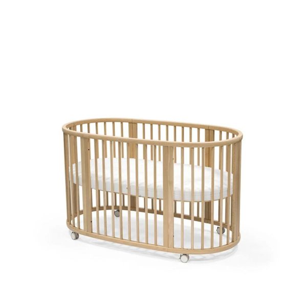 Chambre duo Lit Sleepi + commode Sleepi + matelas - Natural