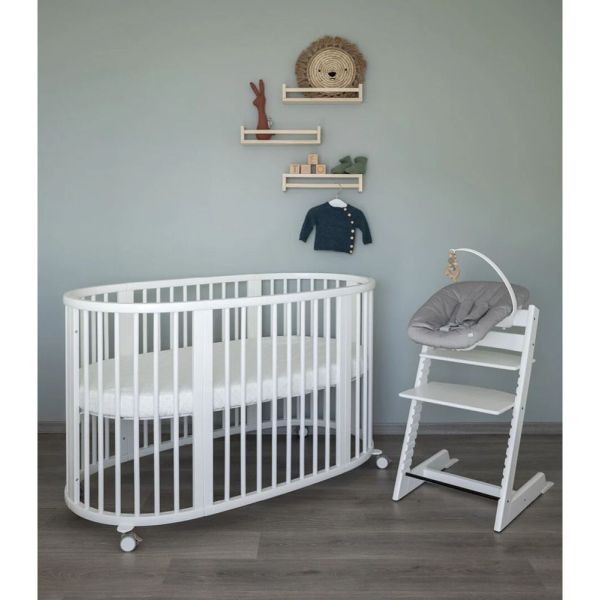 Pack duo Lit Sleepi + commode Sleepi + matelas - White