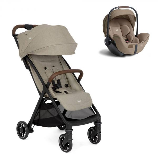 Poussette duo Pact Pro Oak + siège auto i-Level Pro Sandstone