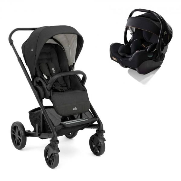Poussette duo Chrome Shale + siège auto i-Jemini Eclipse noir