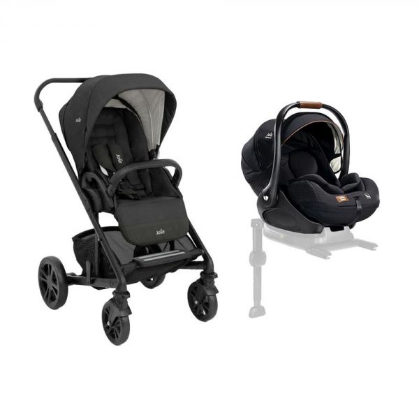 Poussette duo Chrome Shale + siège auto i-Level Recline Eclipse