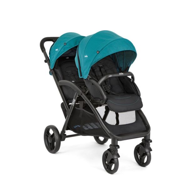 Poussette duo Evalite double Capri + siège auto i-Snug 2 Raven