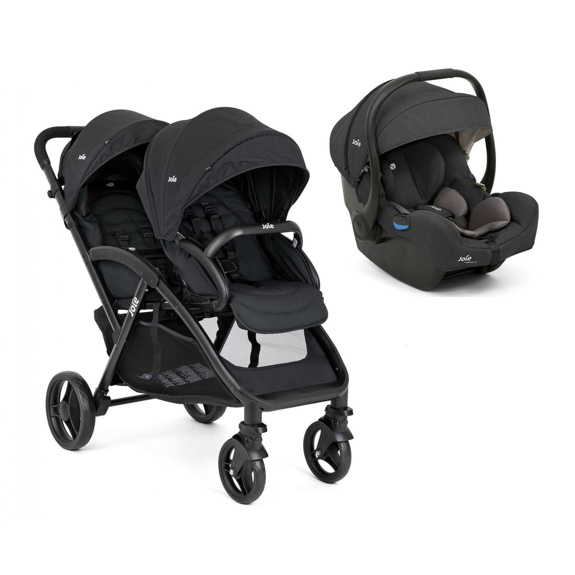 Poussette DUO EVALITE double + I-gemm 3 Shale JOIE, Vente en ligne