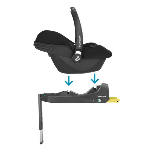 Pack Duo poussette Leona + siège auto Cabriofix i-Size Essential Black