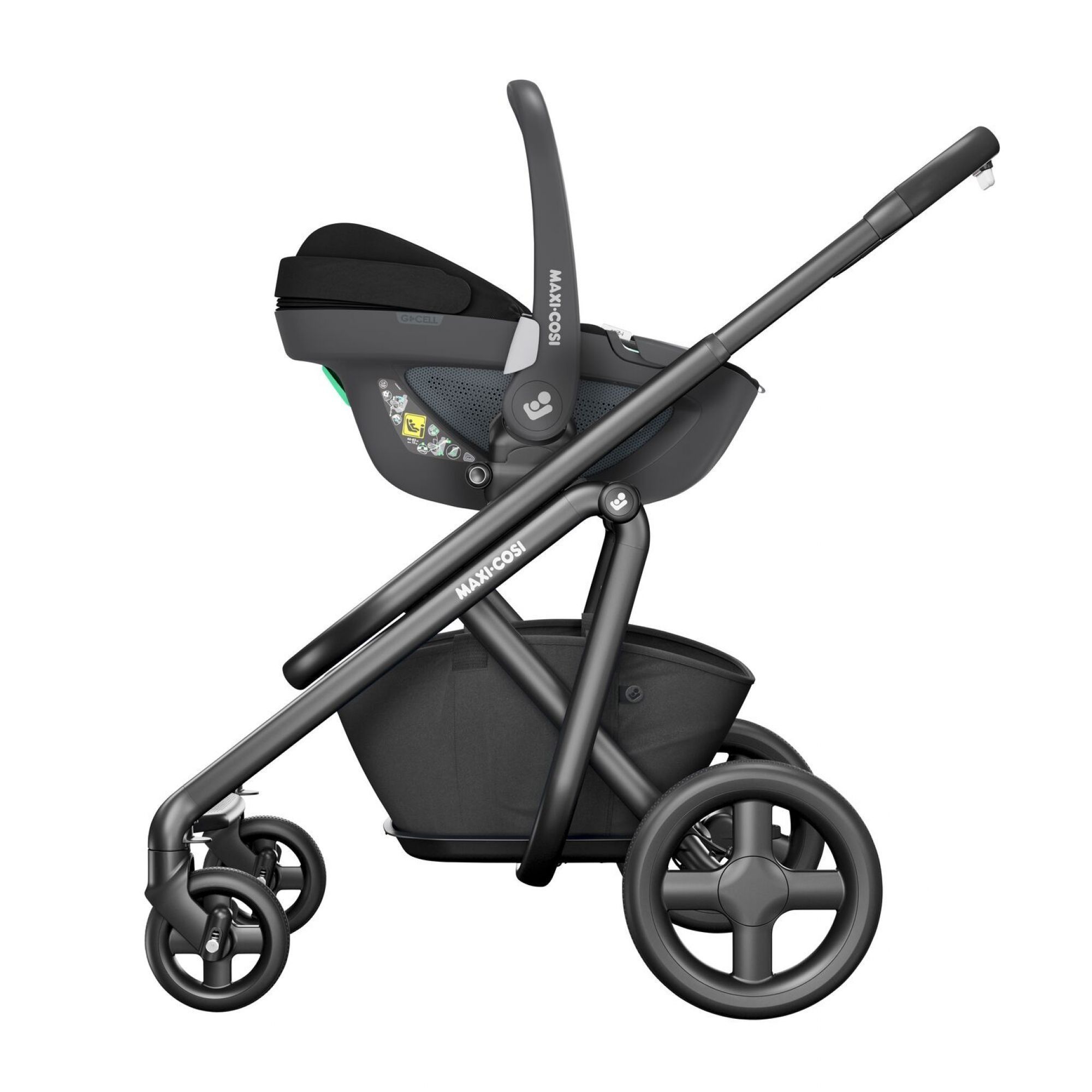 Pack Duo poussette Leona + siège auto Pebble 360 Essential Black - Made in  Bébé