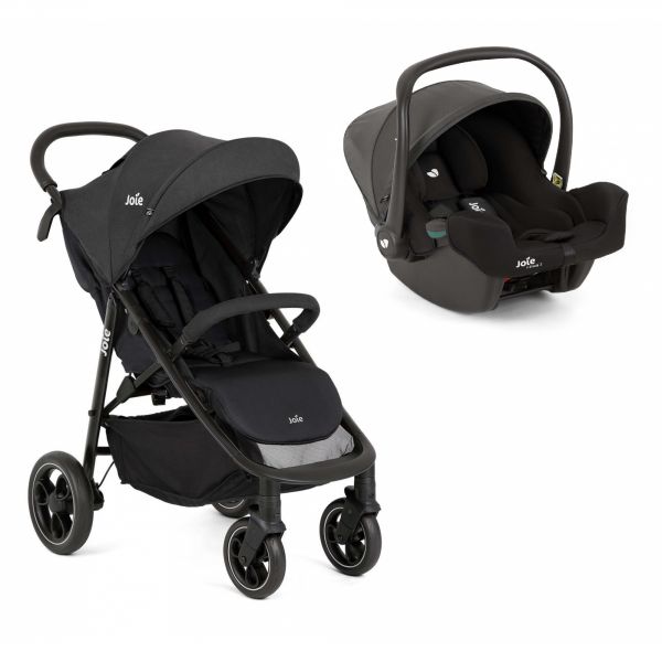 Poussette duo Litetrax S Shale + siège auto i-snug 2 Shale