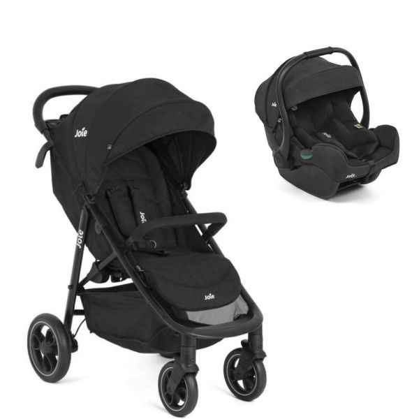 Poussette duo Litetrax Shale + siège auto i-Gemm 3 Raven