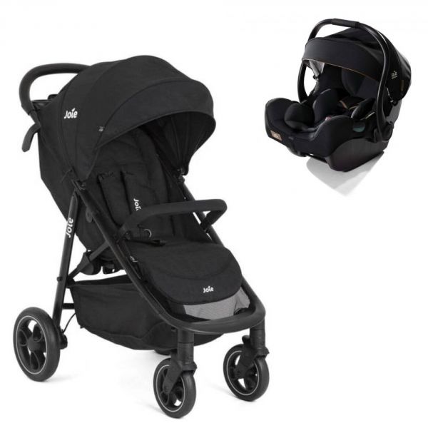 Poussette duo Litetrax Shale + siège auto i-jemini Eclipse noir