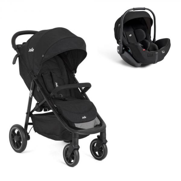 Poussette duo Litetrax Shale + siège auto i-Level Pro Eclipse noir