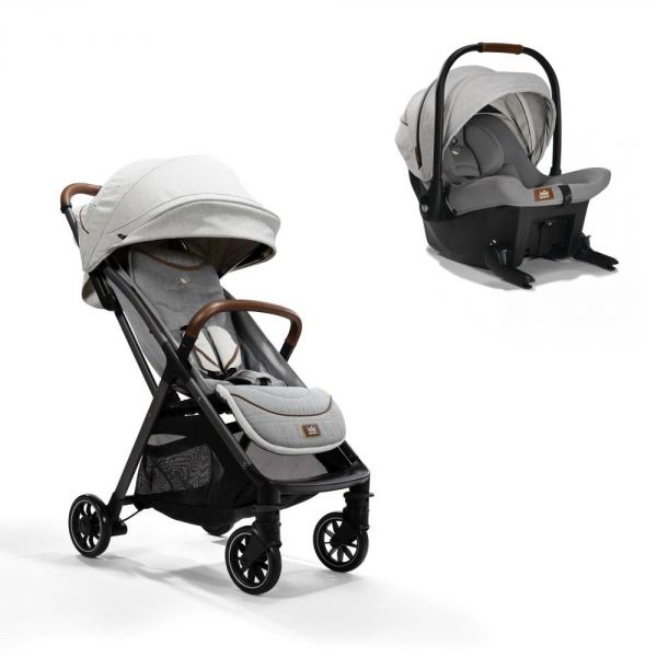 Poussette duo Parcel signature Oyster + siège auto Sprint Oyster