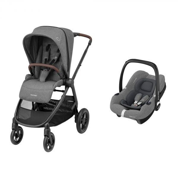 Poussette duo Street + siège auto Cabriofix i-Size Select Grey