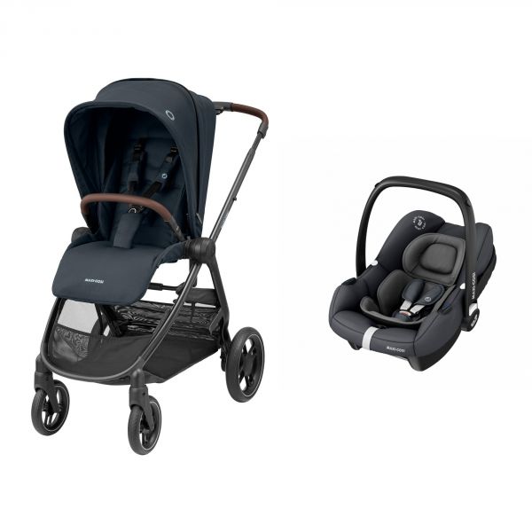 Poussette duo Street + siège auto Cabriofix i-Size Essentiel Graphite