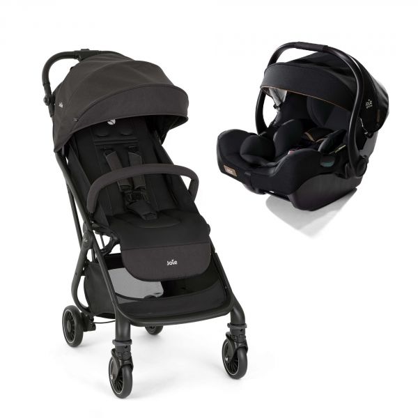 Poussette duo Tourist Shale + siège auto i-Jemini Eclipse noir
