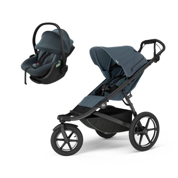 Poussette duo Urban Glide 3 Dark slate + siège auto Maple Darkest blue