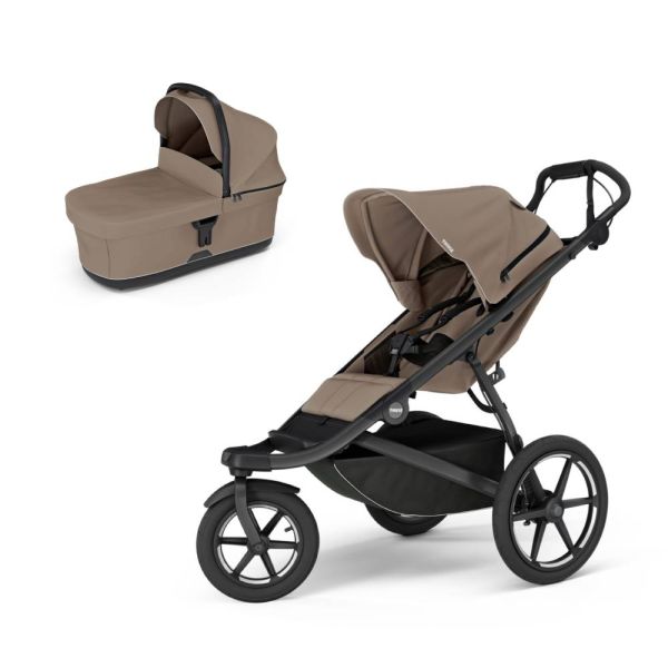 Poussette duo Urban Glide 3 + nacelle Urban Glide Tinted taupe