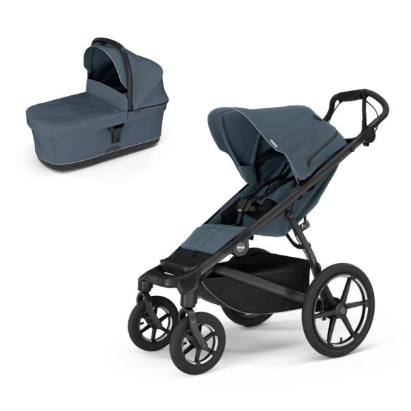 Poussette duo Urban Glide 4 + nacelle Urban Glide Dark slate