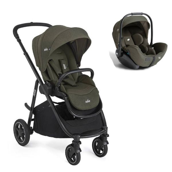 Poussette duo Versatrax Fern + siège auto i-Level Pro Evergreen