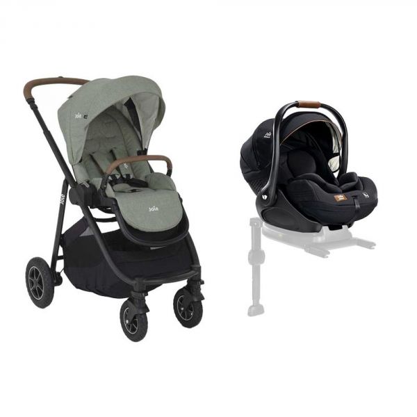 Poussette duo Versatrax Laurel + siège auto i-Level Recline Eclipse