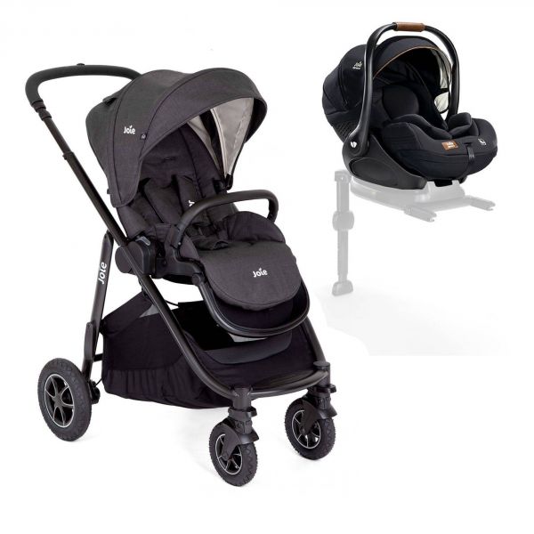 Poussette duo Versatrax Shale + siège auto i-Level Recline Eclipse