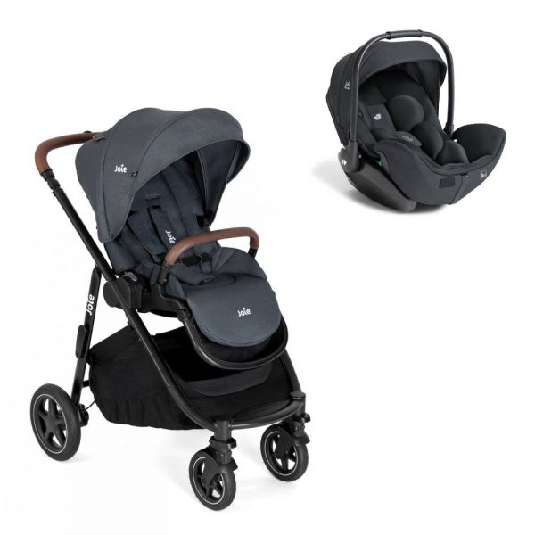 Poussette duo Versatrax Moonlight + siège auto i-Level Pro Ebony