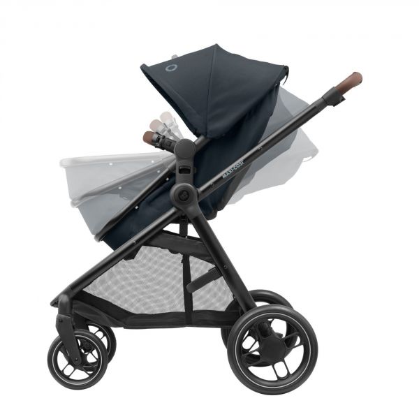 Poussette duo Zelia + siège auto Cabriofix I-Size Graphite