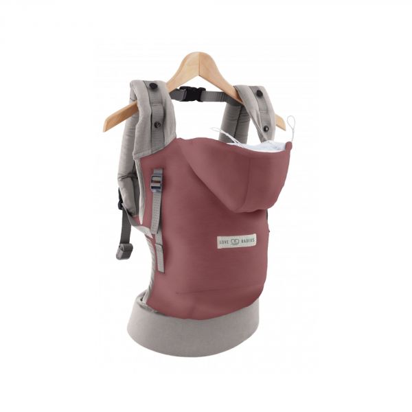 Pack évolution porte bébé HoodieCarrier Bois de rose