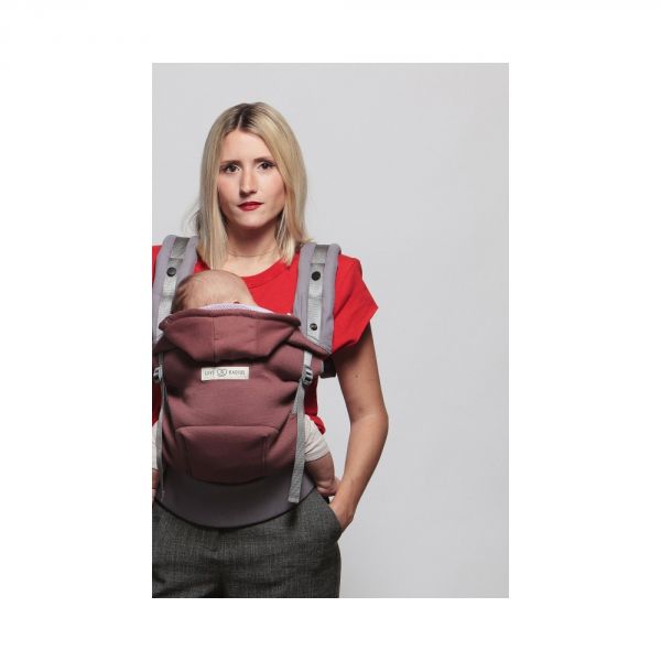 Pack évolution porte bébé HoodieCarrier Bois de rose