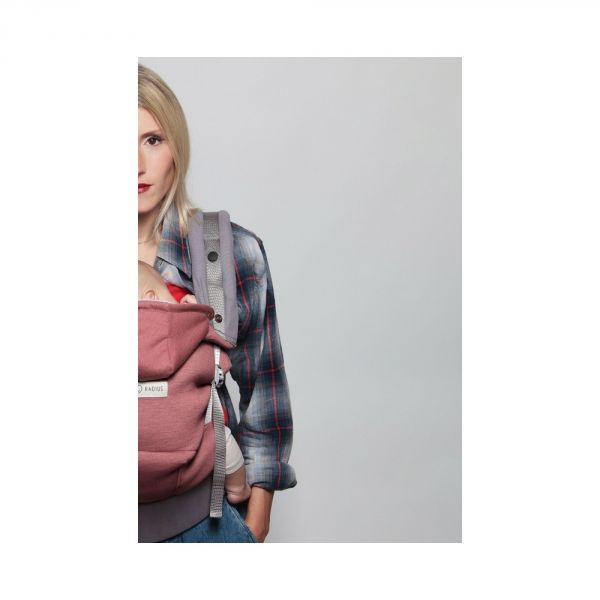 Pack évolution porte bébé HoodieCarrier Bois de rose