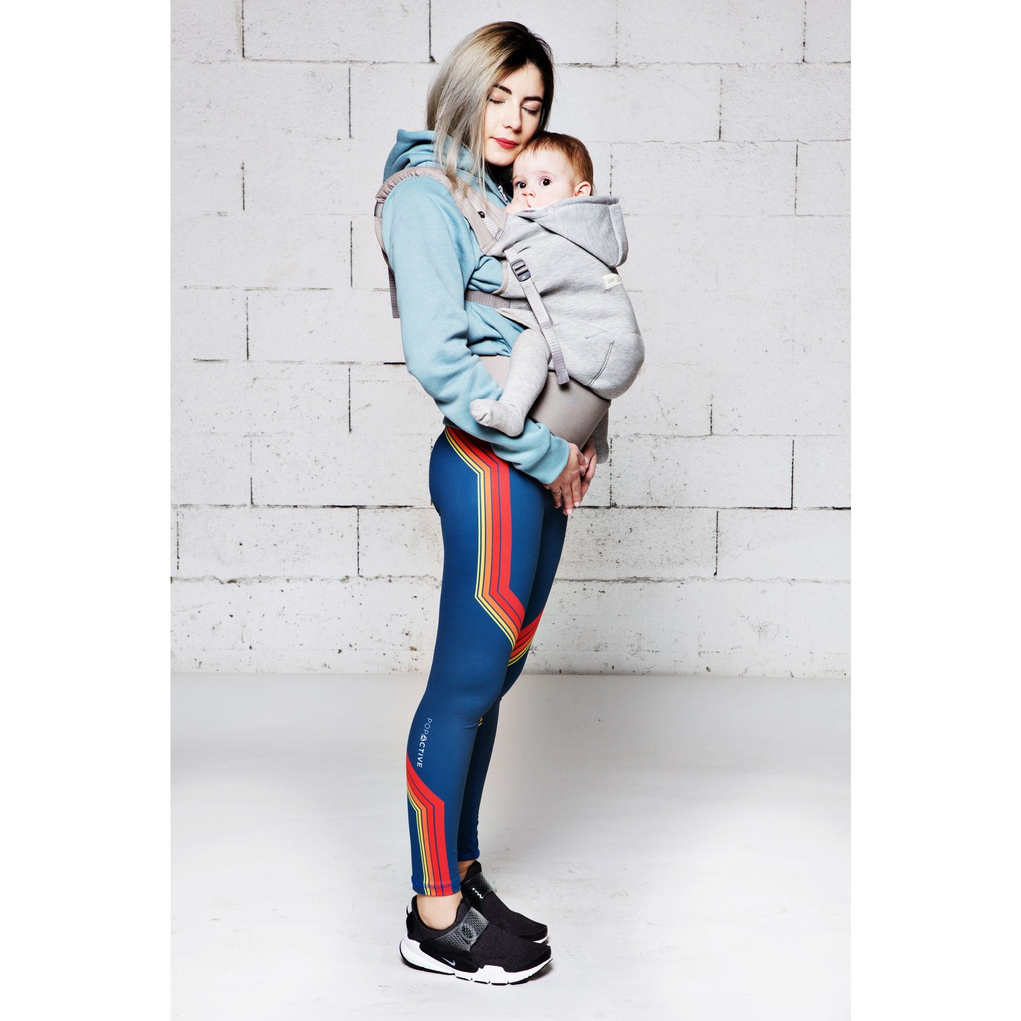 Love Radius Pack Evolution Porte Bebe Hoodiecarrier Gris Athletique Made In Bebe