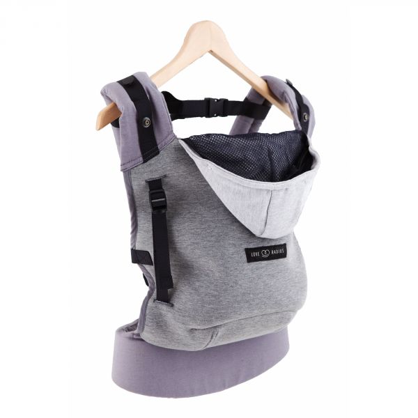 Pack évolution porte bébé Hoodiecarrier Gris Flanelle
