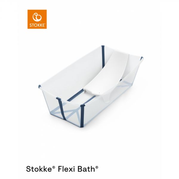 Baignoire Flexi Bath XL bleue + transat de bain