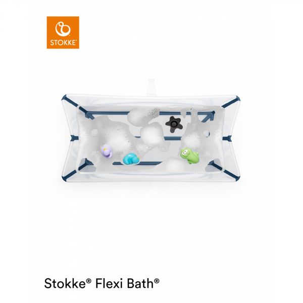 Baignoire Flexi Bath XL bleue + transat de bain