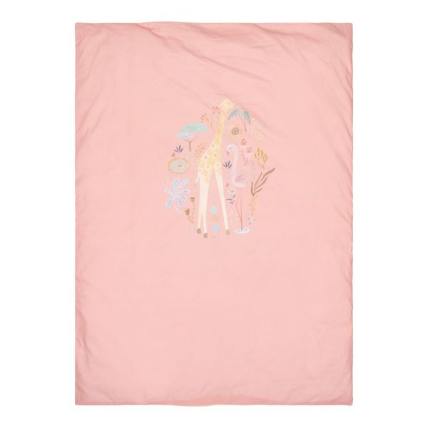 Pack housse de couette lit réversible enfant + taie - Blooming Safari - 120 x 150 cm