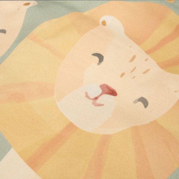 Pack housse de couette lit réversible enfant + taie - Safari Leo - 120 x 150 cm