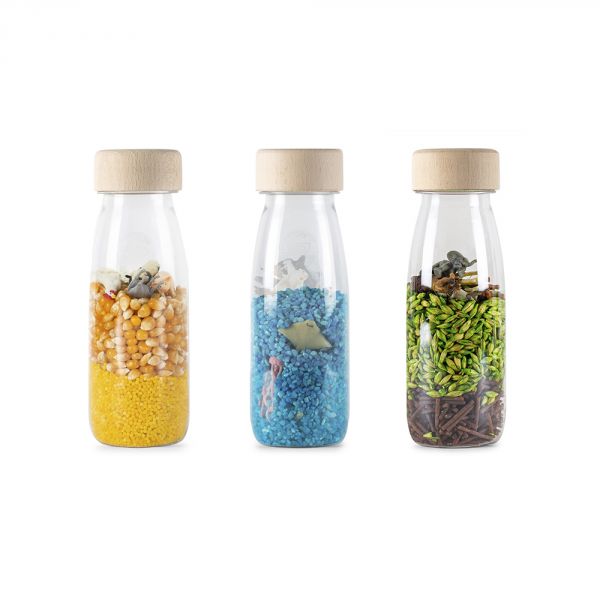 Lot de 3 bouteilles sensorielles Nature