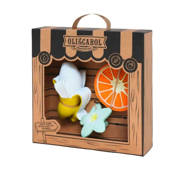 Coffret de Naissance – 2 Anneaux de Dentition & 1 Mini Banane
