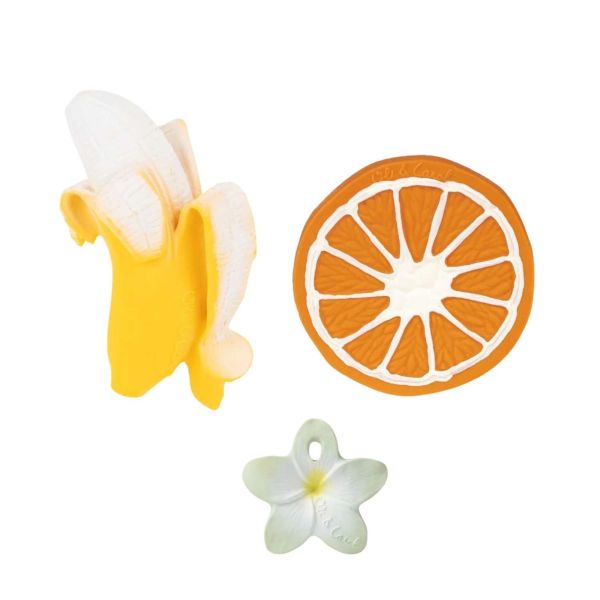 Coffret de Naissance – 2 Anneaux de Dentition & 1 Mini Banane