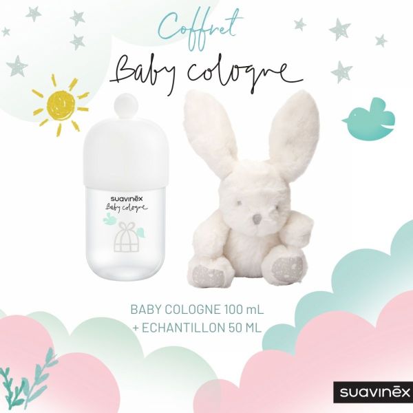 Coffret Baby cologne 100ml + 50 ml et peluche