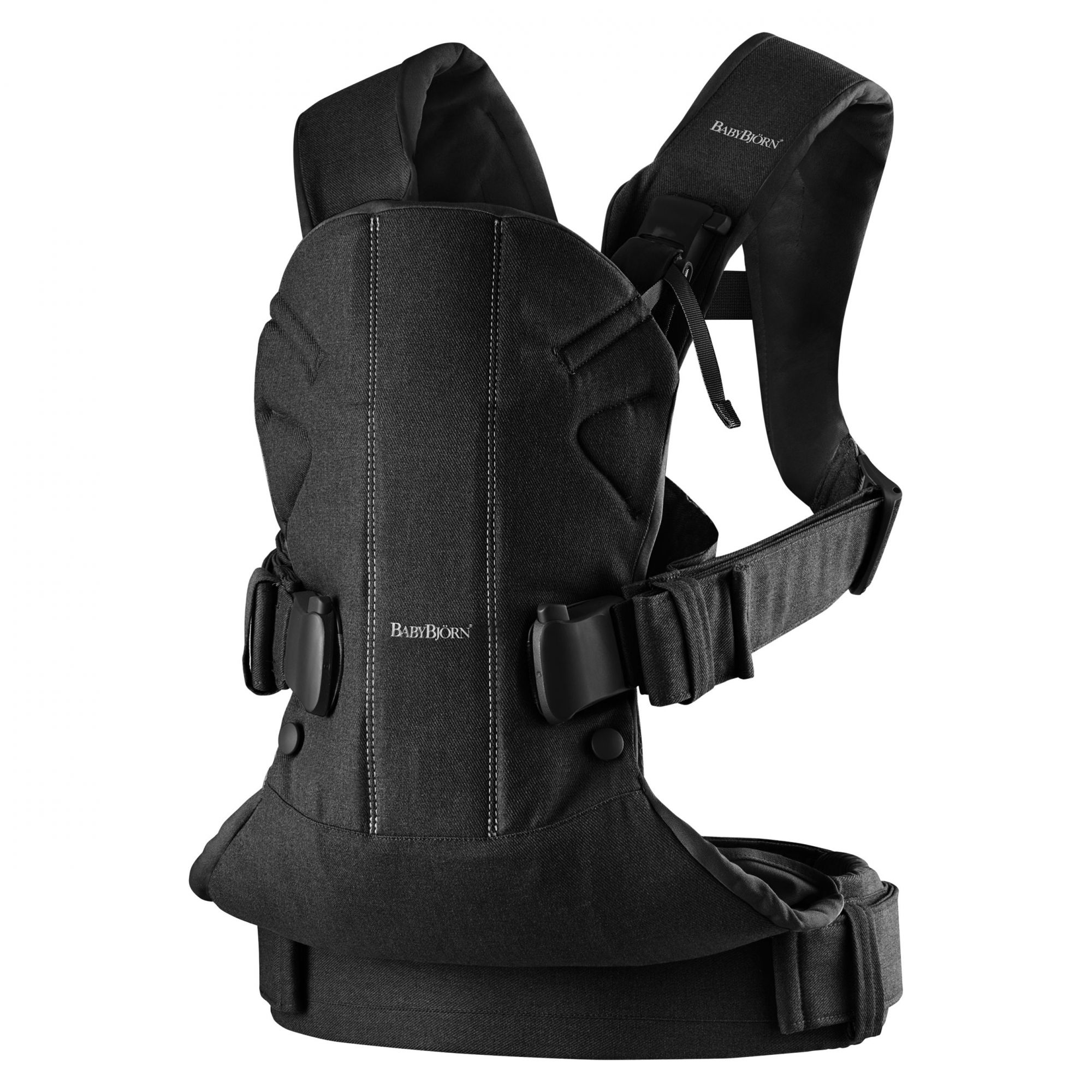 Babybjorn Pack Porte Bebe One Coton Mix Noir Bavoir Made In Bebe