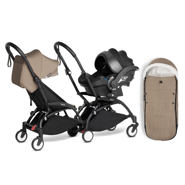 Pack poussette double Duo YOYO² Connect pack 6+ et Yoyo car seat by