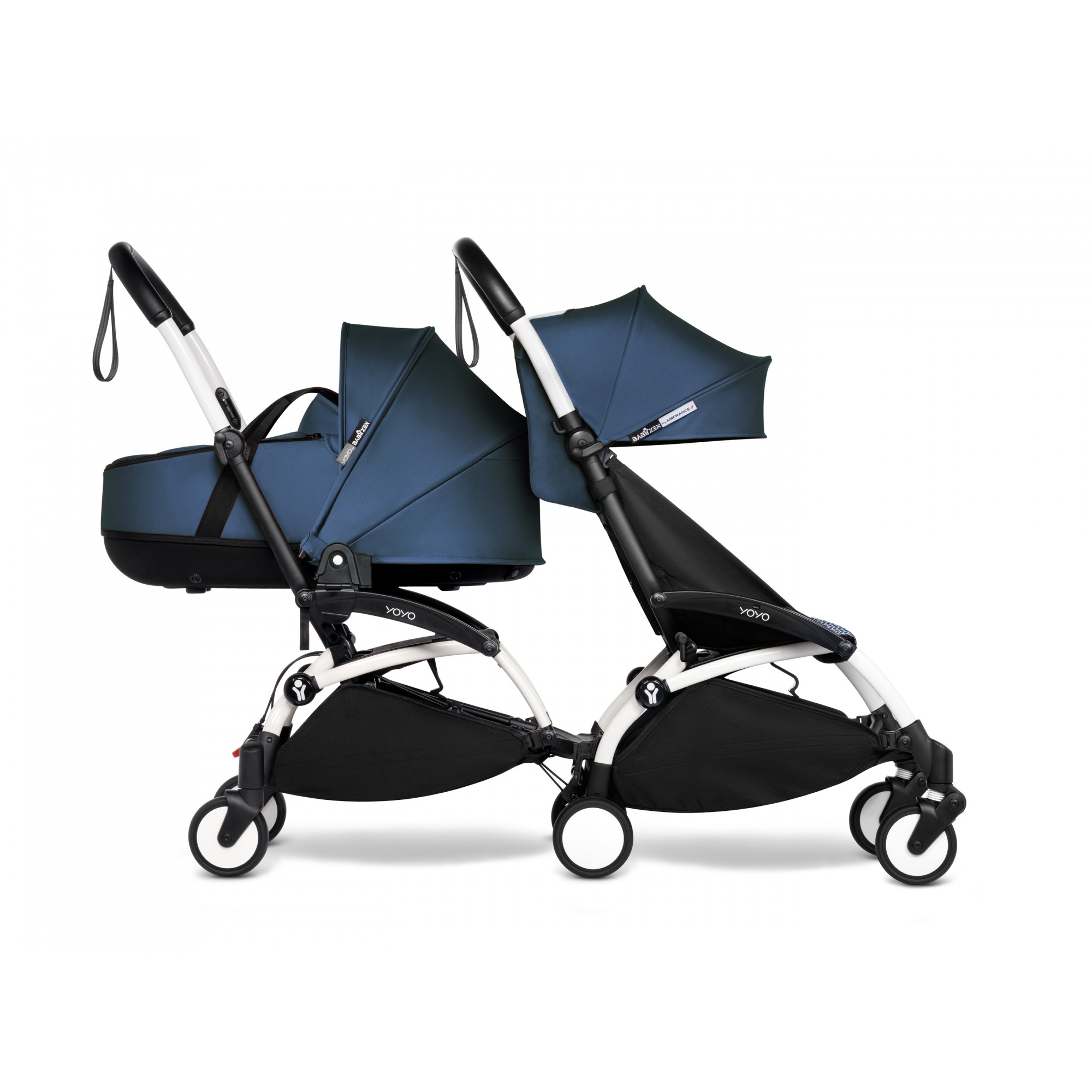 Babyzen Pack poussette double Trio YOYO² Connect pack 6+ + Yoyo car seat by Besafe + Nacelle