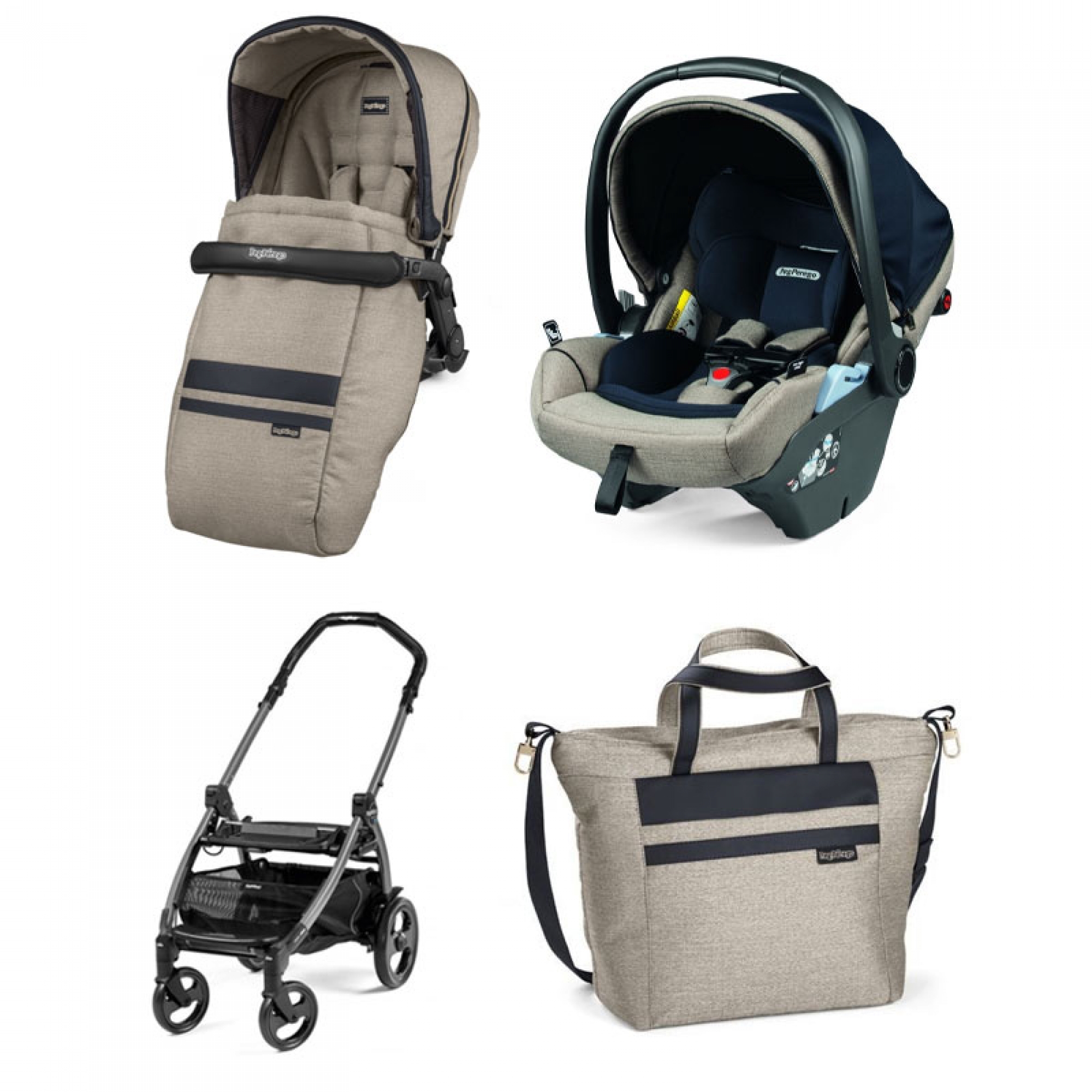 Peg Perego Pack poussette Duo Book 51 avec Primo Viaggio LOUNGE ISize