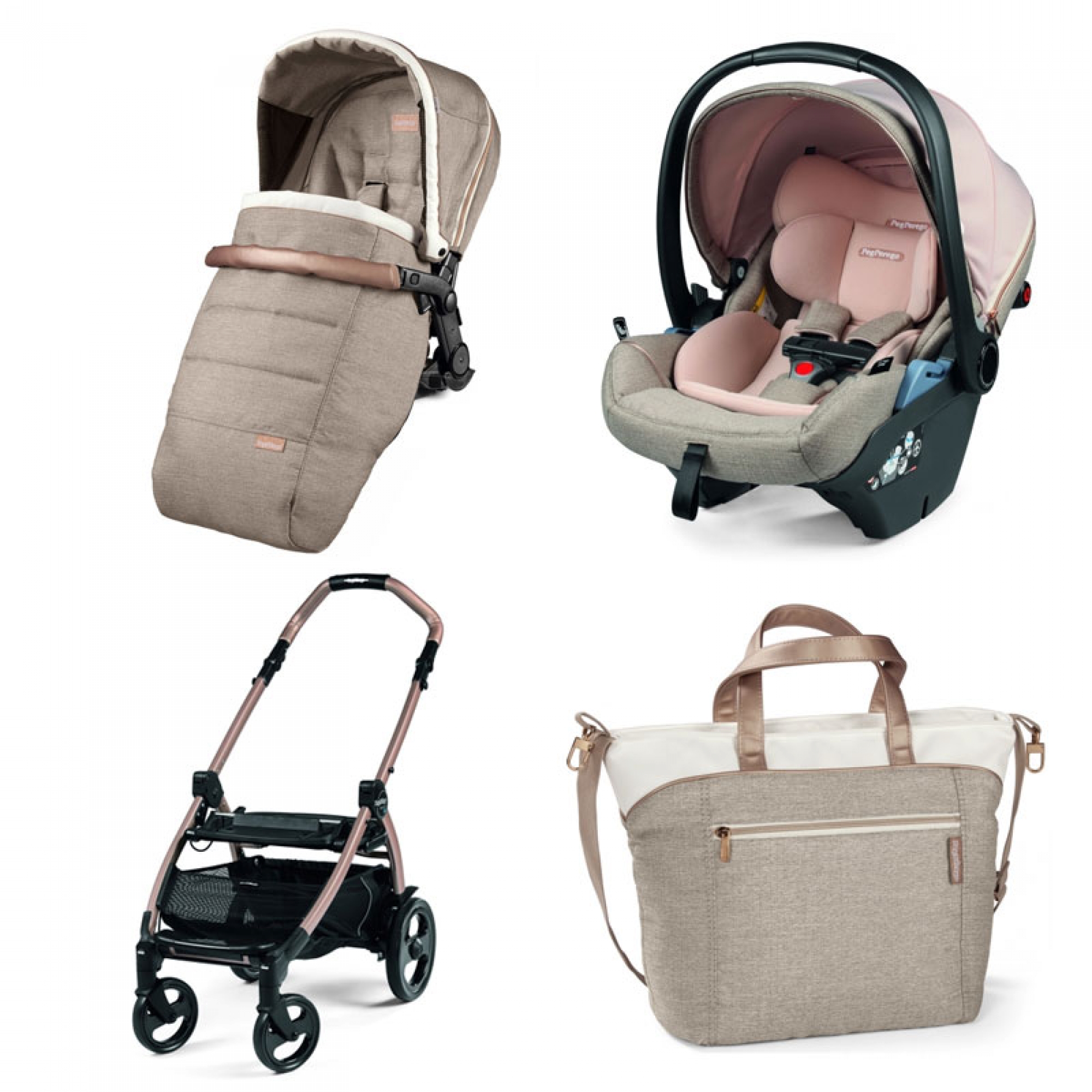 Peg Perego Pack poussette Duo Book 51 avec Primo Viaggio LOUNGE ISize
