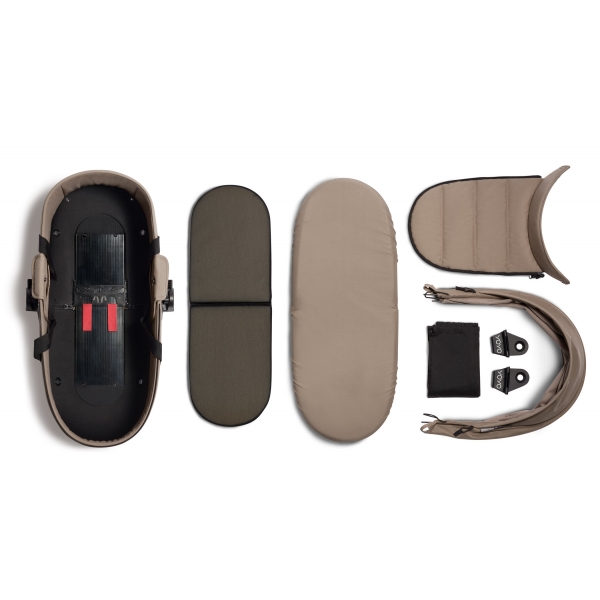Poussette duo YOYO 2 pack 6+ et Nacelle - Cadre Blanc - Taupe