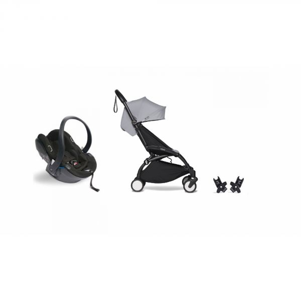 Poussette duo YOYO² pack 6+ et YOYO car seat by Besafe Cadre Noir