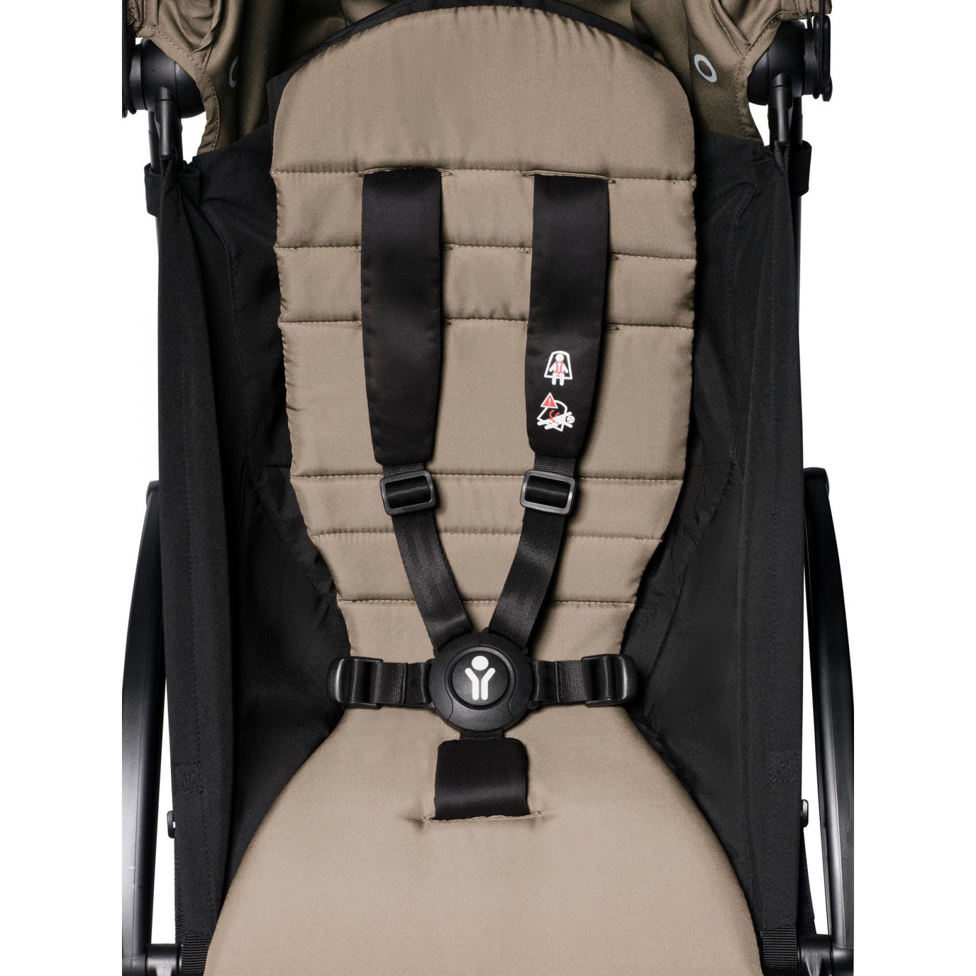 Pack poussette Duo YOYO² pack 6+ et YOYO car seat by Besafe - Cadre Noir -  Taupe - Made in Bébé