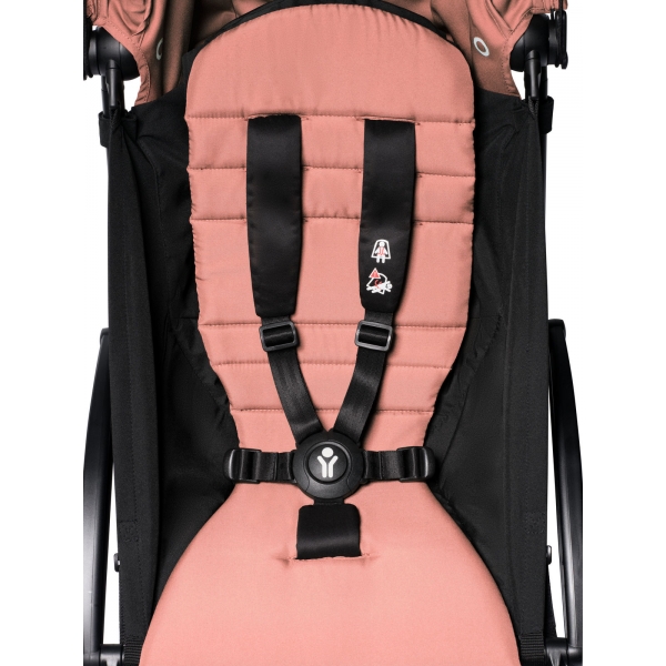 Pack poussette Duo YOYO²  pack 6+ et siège auto YOYO car seat by Besafe  + Ombrelle - Châssis Blanc - Ginger