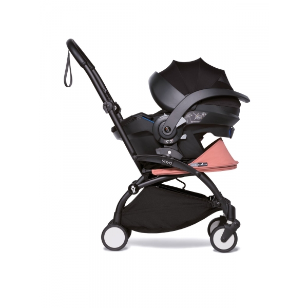 Pack poussette Duo YOYO²  pack 6+ et siège auto YOYO car seat by Besafe  + Ombrelle - Châssis Noir - Ginger